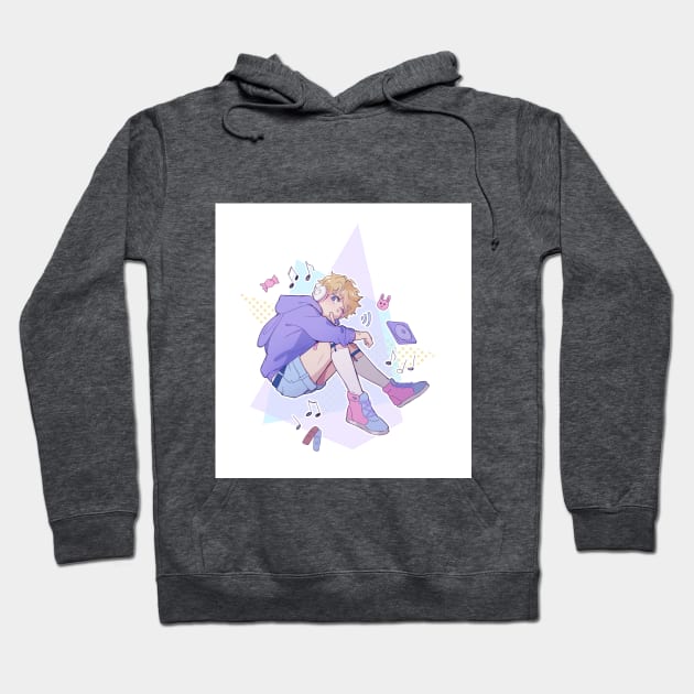 Boy with headphones Hoodie by limesicle